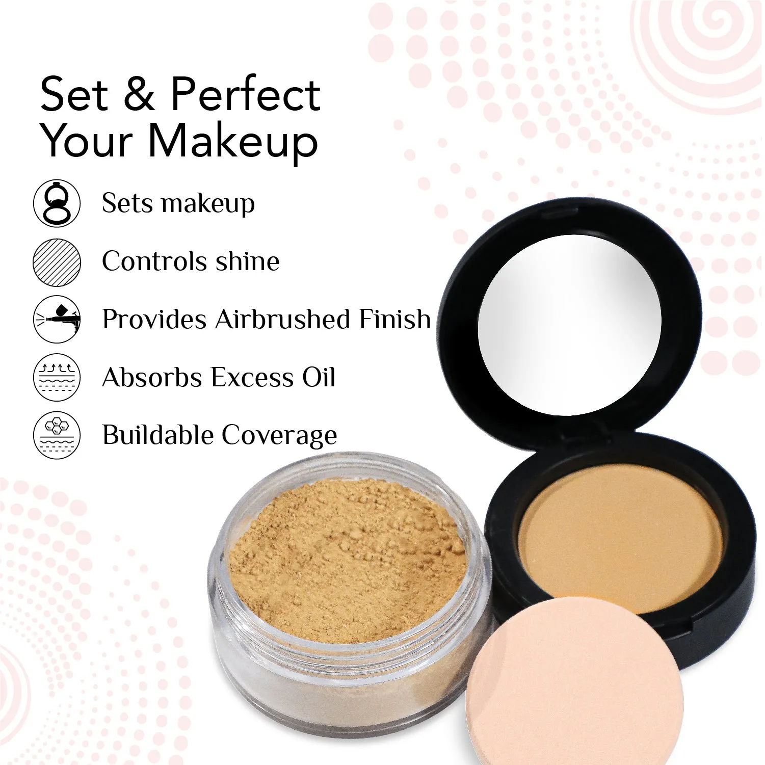 2 in 1 Powder cake & Loose Powder