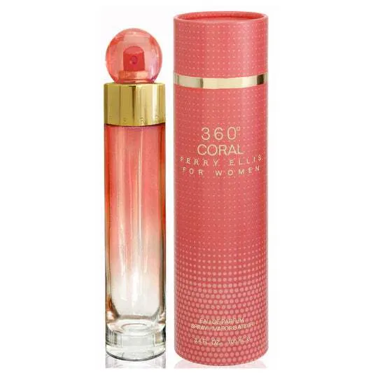 360 Coral by Perry Ellis for Women - 3.4 oz EDP Spray (Tester)