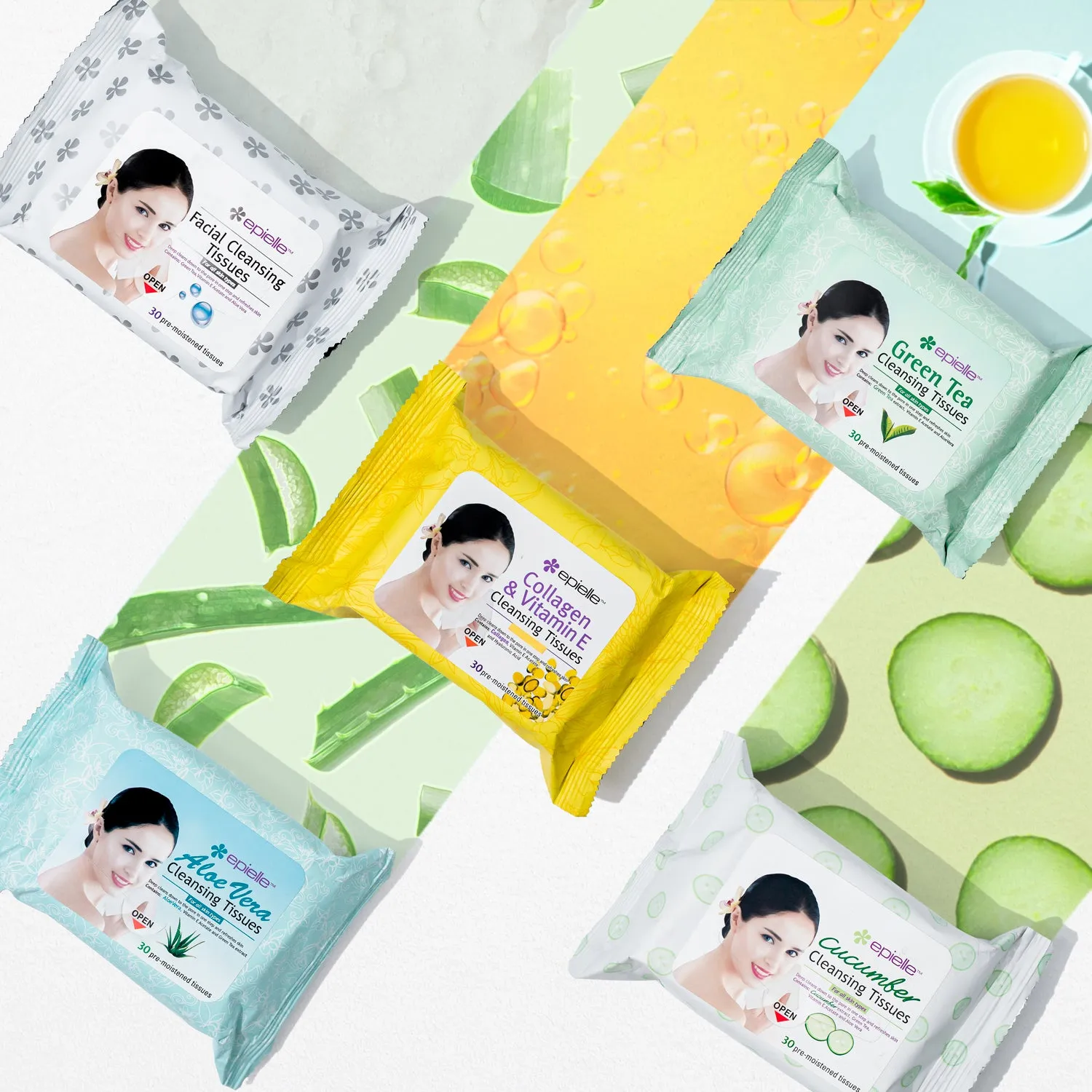 Aloe Vera Facial Cleansing Tissues | 30ct