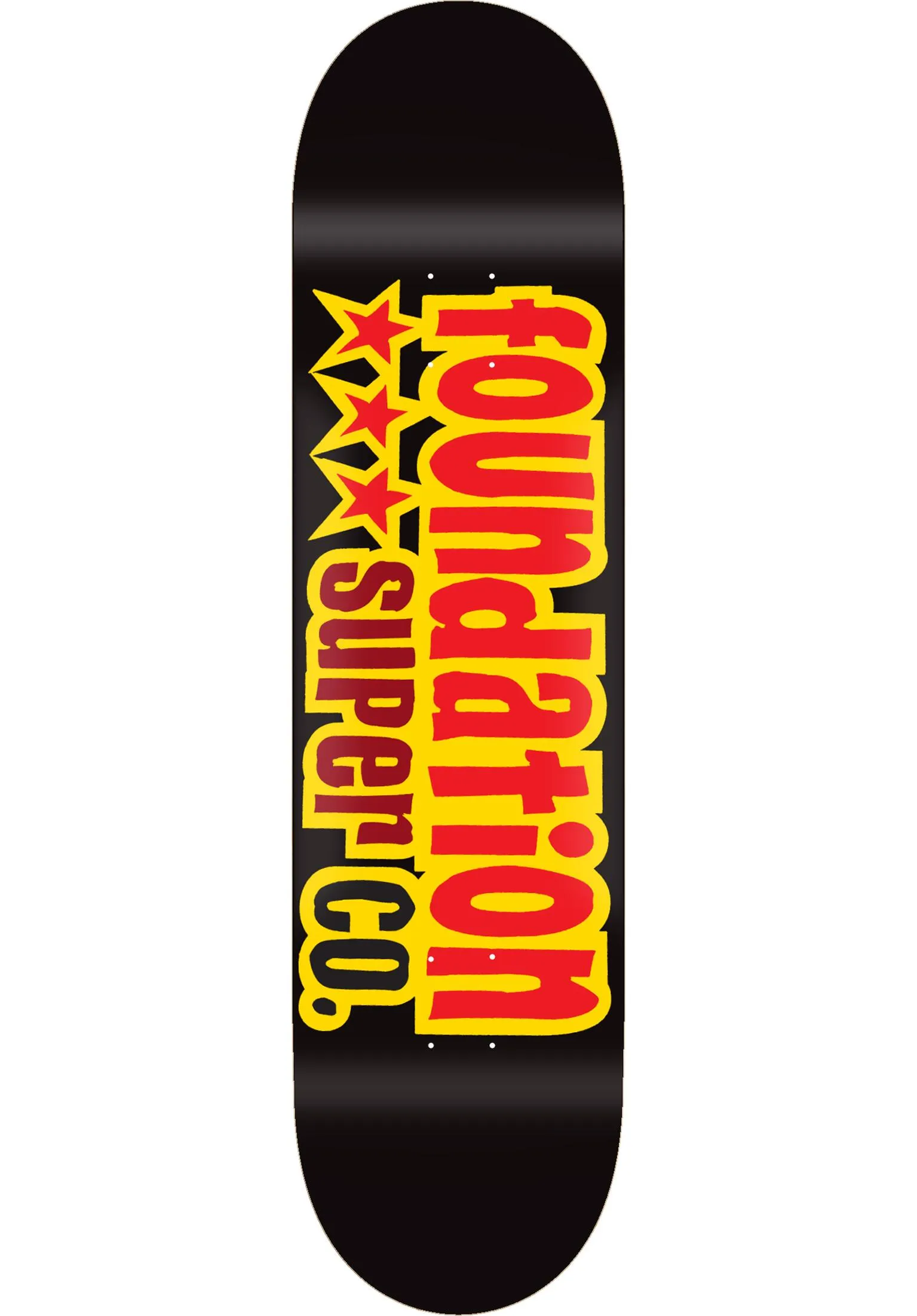 FOUNDATION DECK 3 STAR BLACK (8.13")