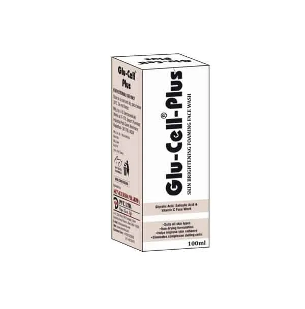 Glu Cell Plus Face Wash With Glycolic Acid, Salicylic Acid & Ascorbic Acid (100ml)