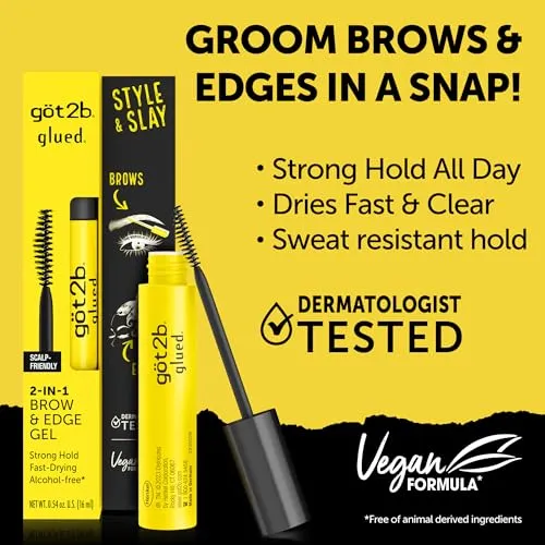 Got2b Glued 2in1 Brows & Edges Gel, 16ml (Pack of 1)