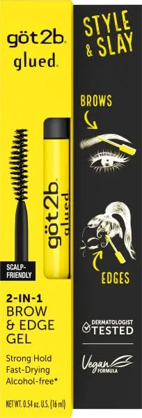Got2b Glued 2in1 Brows & Edges Gel, 16ml (Pack of 1)