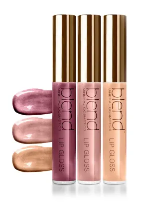 Lip Gloss Set 3-piece - Nude & Natural