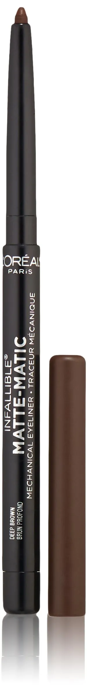 L'Oreal Paris Infallible Matte-Matic Mechanical Eyeliner, Deep Brown, 0.01 oz.