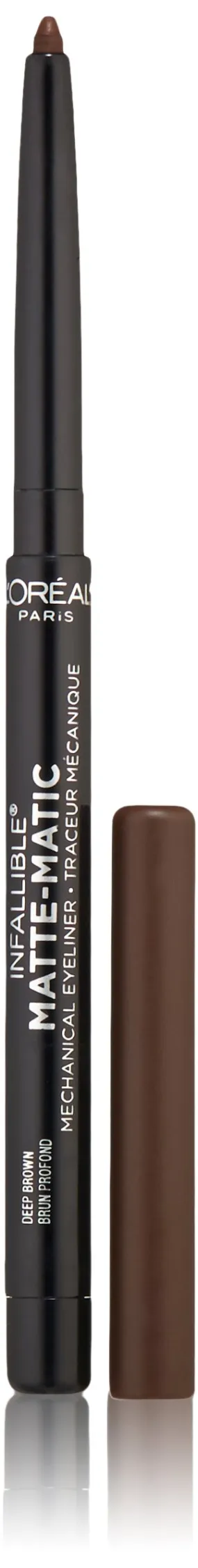 L'Oreal Paris Infallible Matte-Matic Mechanical Eyeliner, Deep Brown, 0.01 oz.