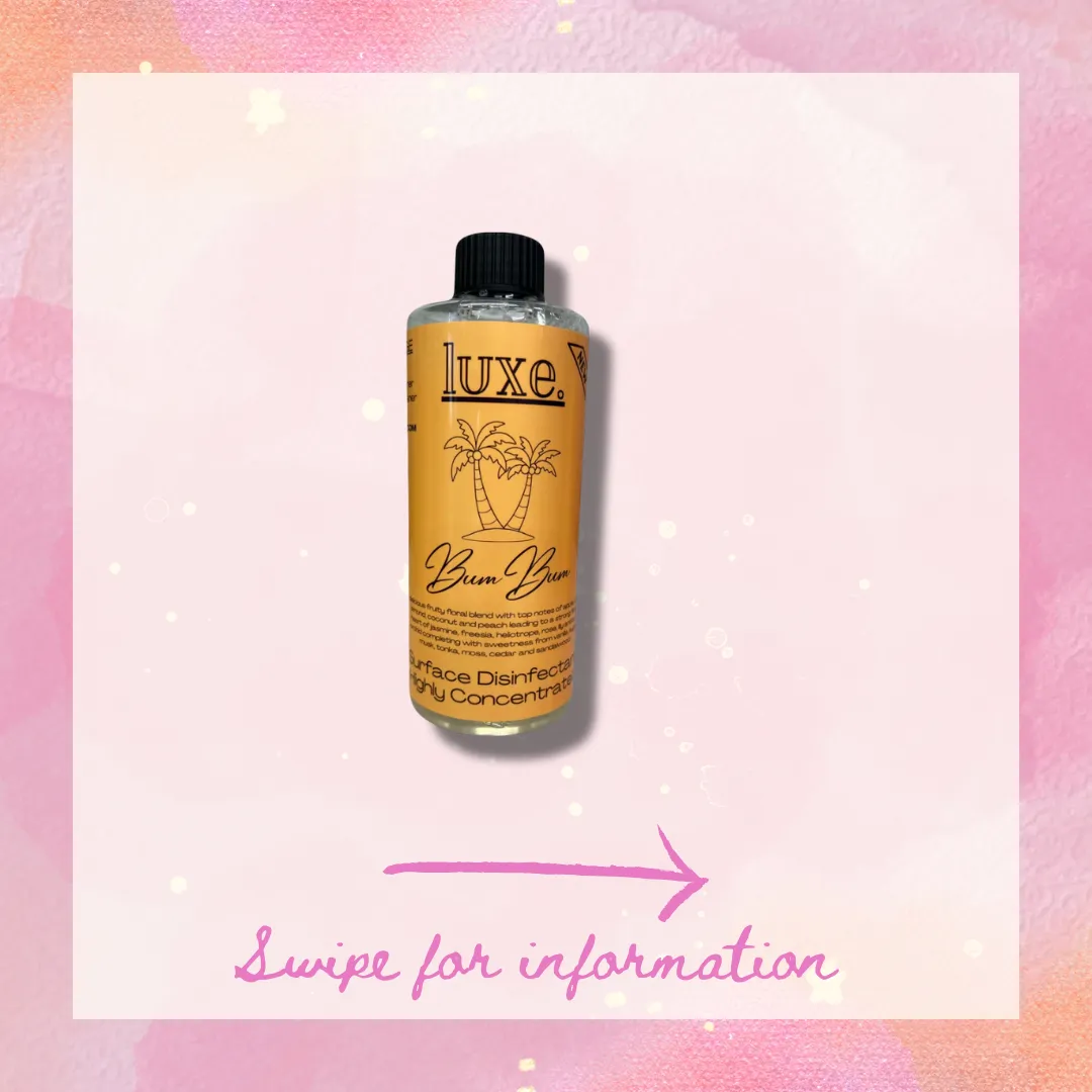 Luxe DISINFECTANT Surface Cleaner 250ml VARIOUS SCENTS