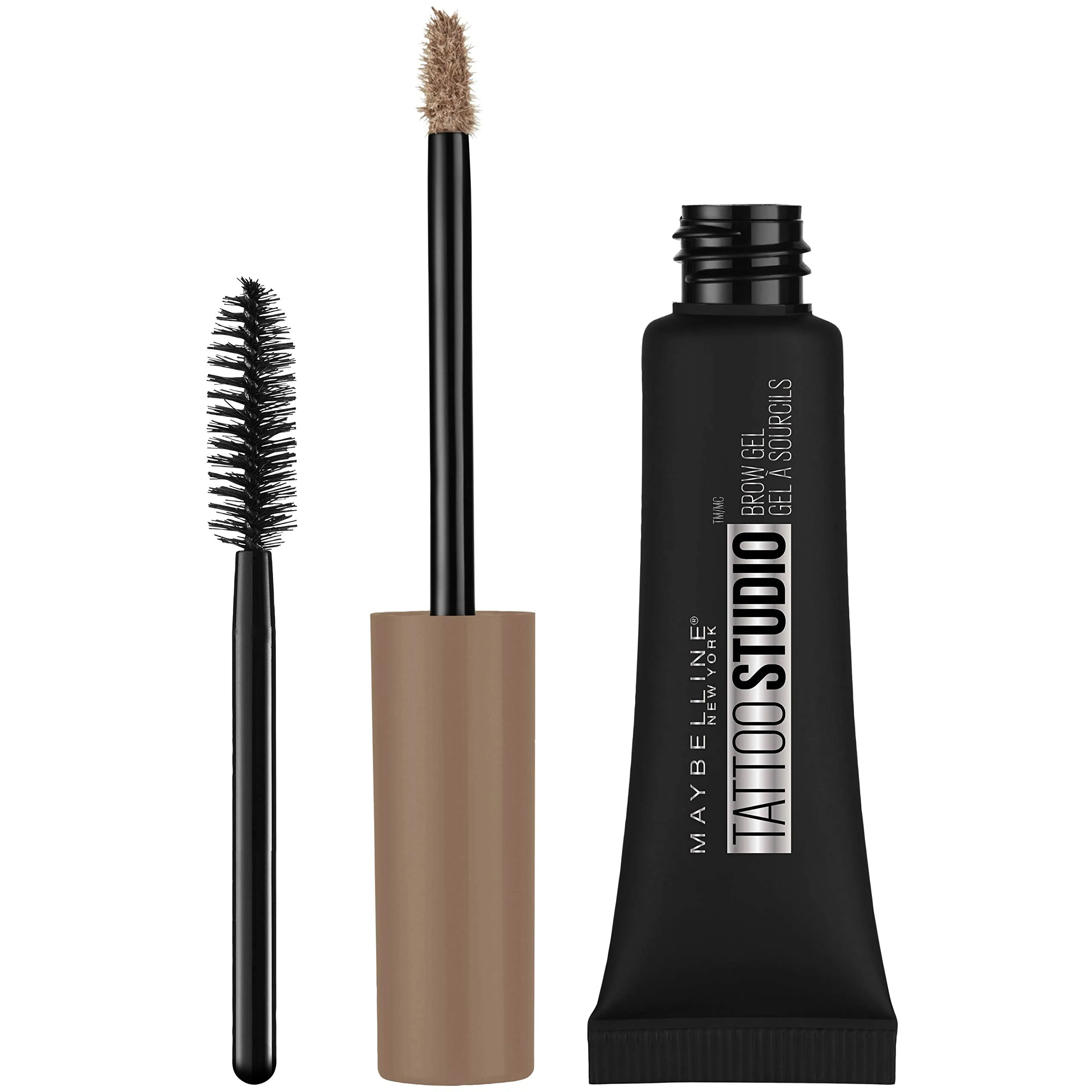 Maybelline TattooStudio Waterproof Eyebrow Gel Makeup, Soft Brown, 0.23 Fl Oz (Pack of 1)