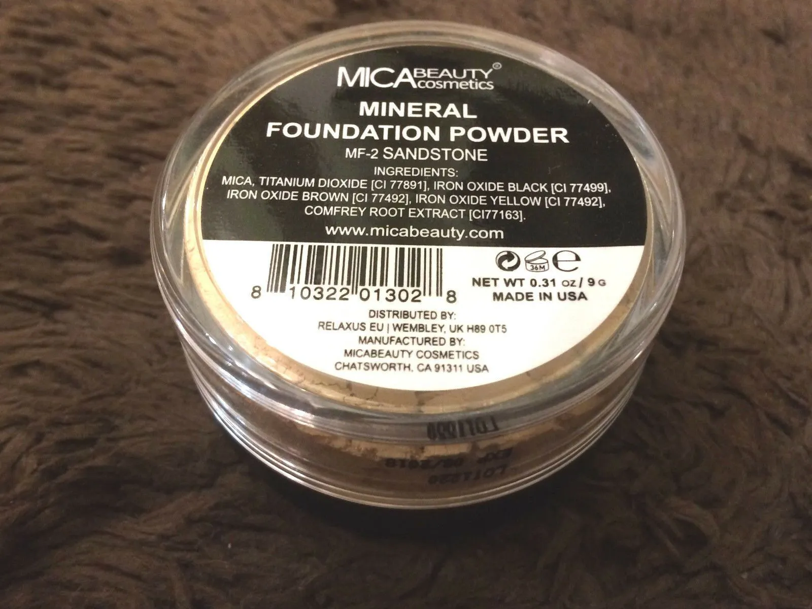 Mica Beauty 100% Natural Mineral Foundation Powder SPF15 9g