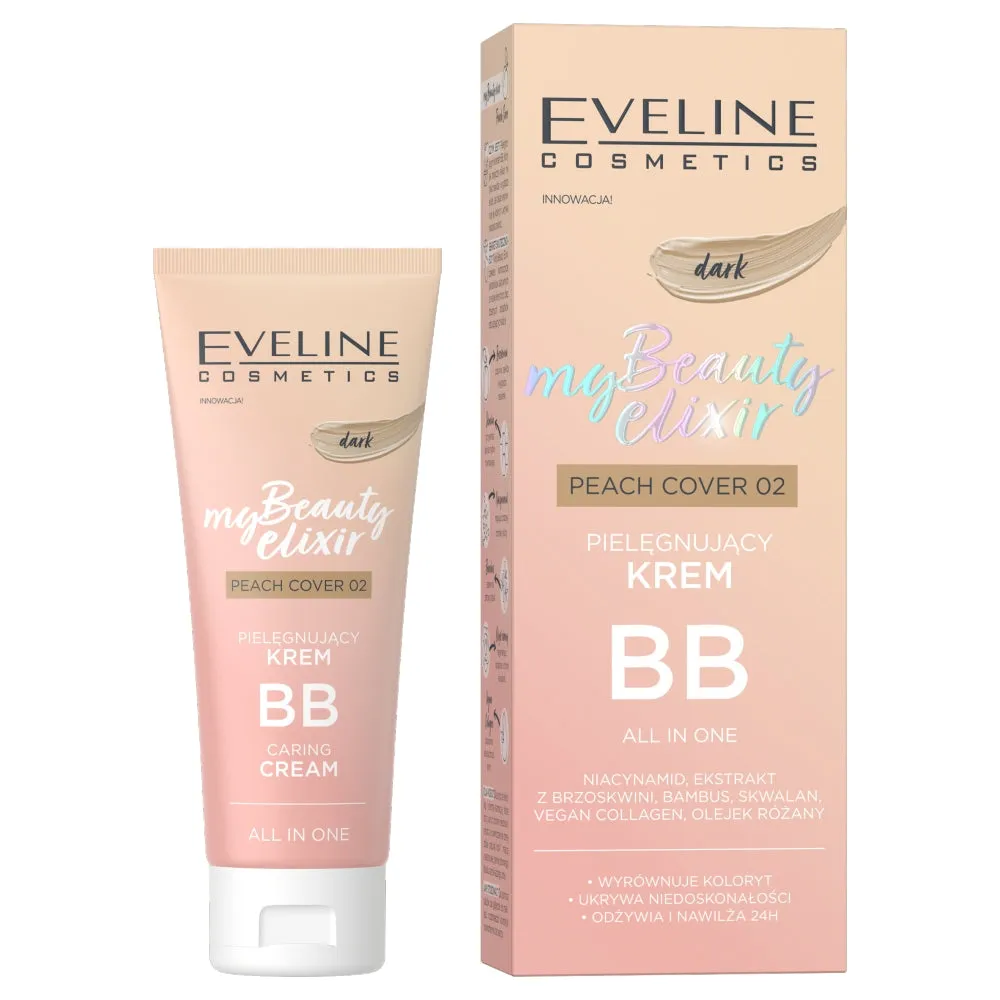 My Beauty Elixir pielęgnujący krem BB all in one 02 Peach Cover Dark 30ml