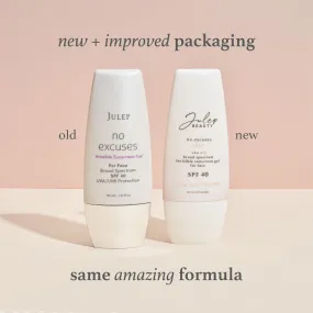 No Excuses Broad Spectrum Invisible Sunscreen Gel For Face SPF 40