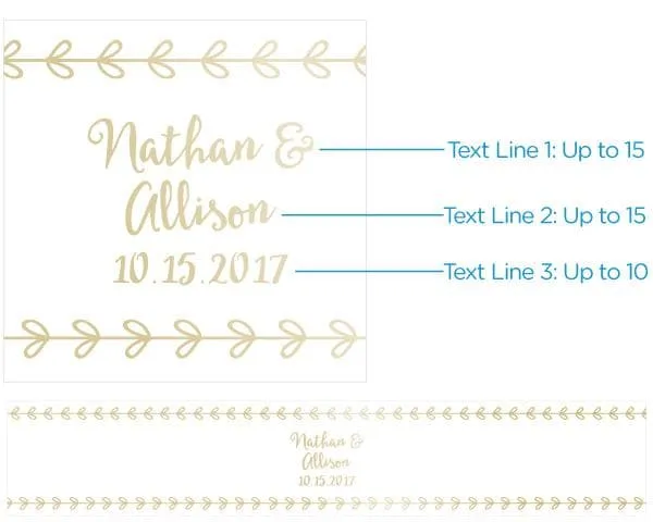 Personalized Lip Balm - Gold Foil (Set of 12)