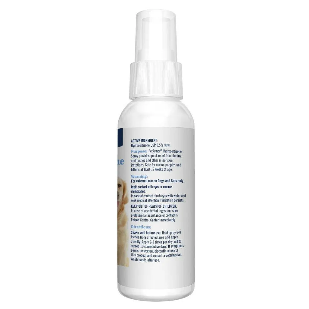 PetArmor Hydrocortisone Spray For Dogs & Cats (4oz)