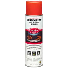 Rust-Oleum® System Water-Based Precision Line Marking Paint Fluorescent Red (17 Oz, Fluorescent Red)