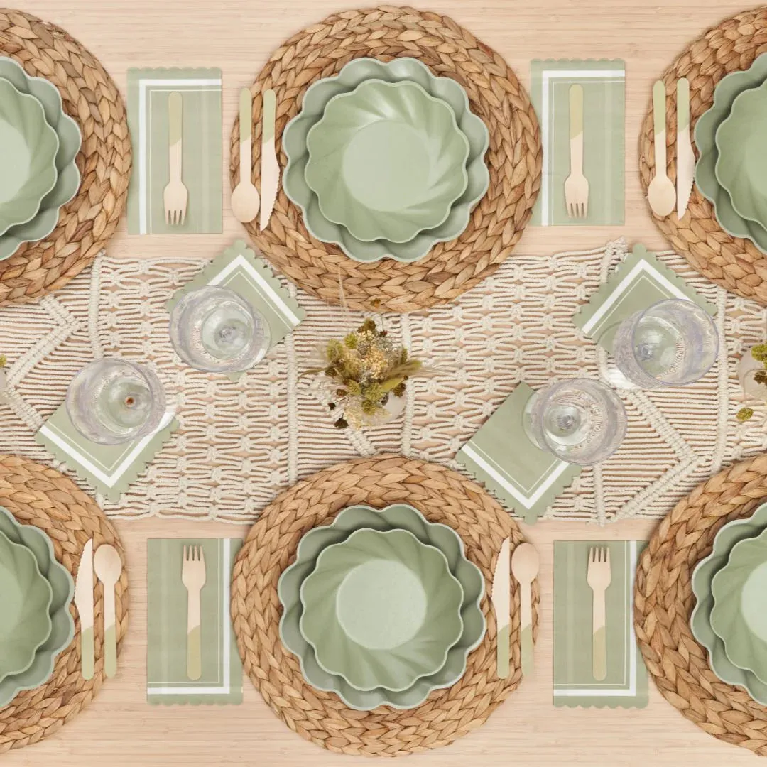 Simply Eco Compostable Salad Plate - Sage 8 Pack