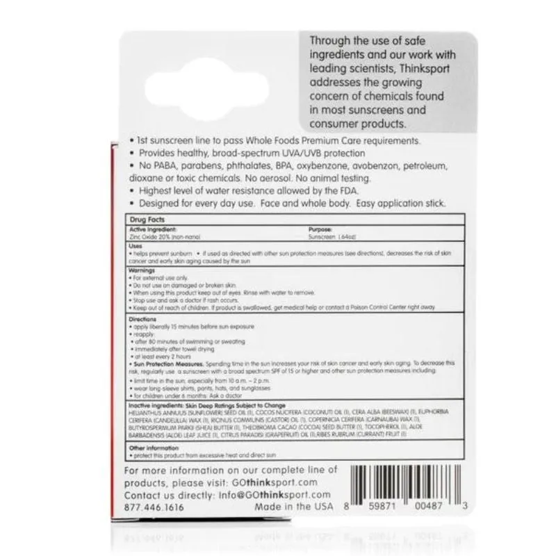 Thinksport Sunscreen Stick SPF 30 